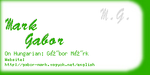 mark gabor business card